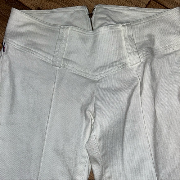 Vintage Tommy Hilfiger Pants Womens 6 White Denim Y2K Low Rise Boot Cut - Picture 3 of 12